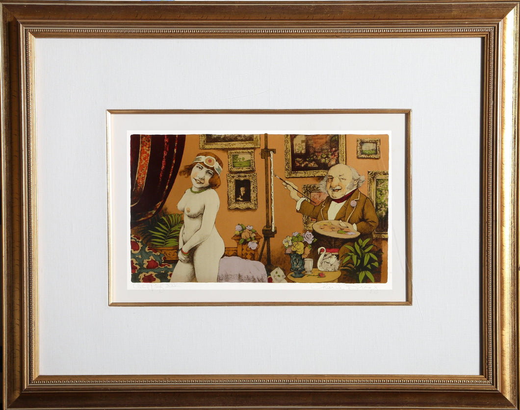 Artist and Model Lithograph | Charles Bragg,{{product.type}}