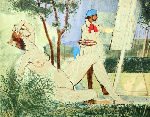 Artist and Model Lithograph | Jim Jonson,{{product.type}}