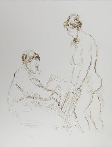 Artist and Nude Model - II Ink | Ira Moskowitz,{{product.type}}
