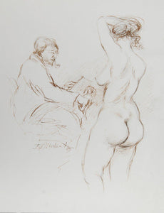 Artist and Nude Model - IV Ink | Ira Moskowitz,{{product.type}}