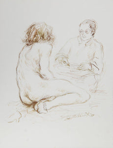 Artist and Nude Model - IX Ink | Ira Moskowitz,{{product.type}}