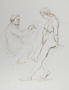 Artist and Nude Model - V Ink | Ira Moskowitz,{{product.type}}