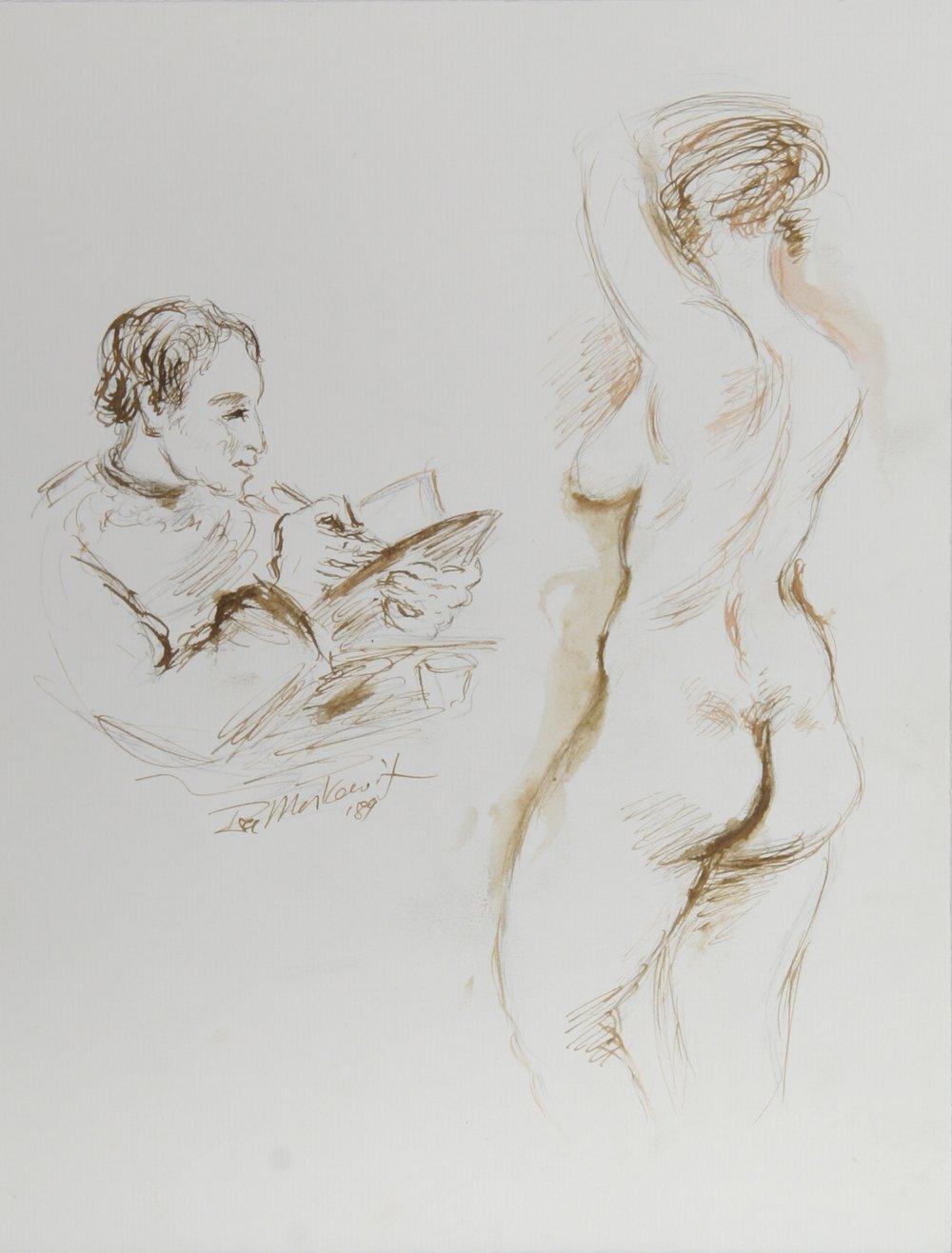 Artist and Nude Model - VI Ink | Ira Moskowitz,{{product.type}}