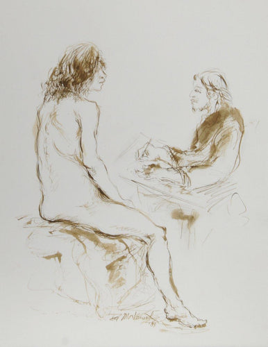 Artist and Nude Model - X Ink | Ira Moskowitz,{{product.type}}