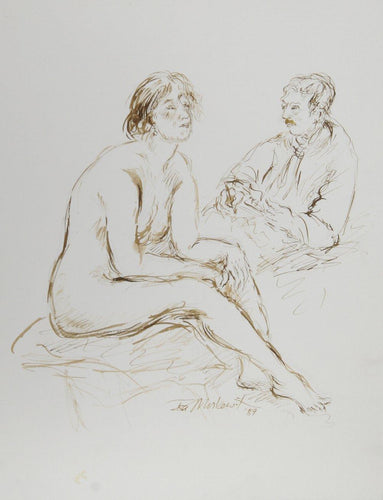Artist and Nude Model - XI Ink | Ira Moskowitz,{{product.type}}