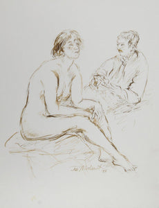 Artist and Nude Model - XI Ink | Ira Moskowitz,{{product.type}}