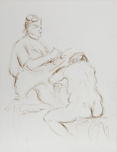 Artist and Nude Model - XVI Ink | Ira Moskowitz,{{product.type}}