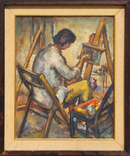 Artist at the Easel Oil | George R. Imhof,{{product.type}}