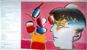 Artist with Flowers Poster | Peter Max,{{product.type}}
