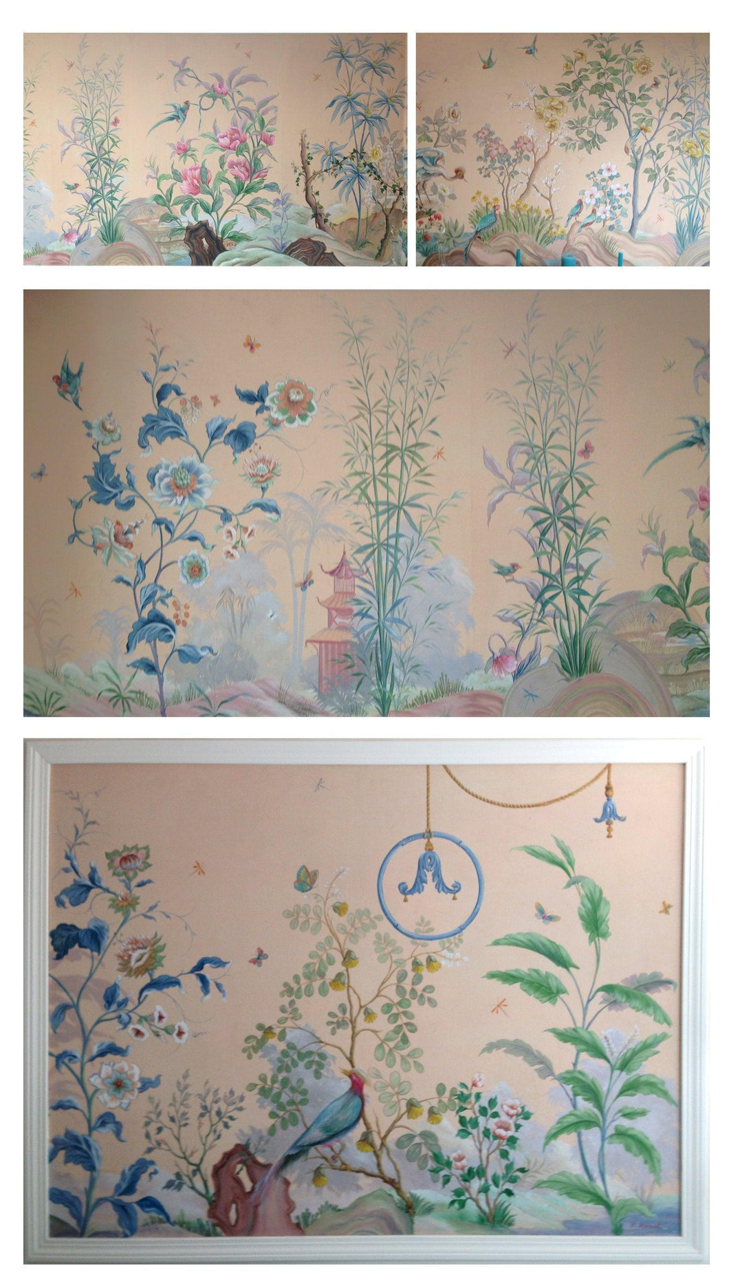 Asian Birds and Flowers Oil | Philip Standish Read,{{product.type}}