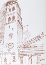 Assisi (Piazza, Church and Temple) Ink | Charles Blaze Vukovich,{{product.type}}