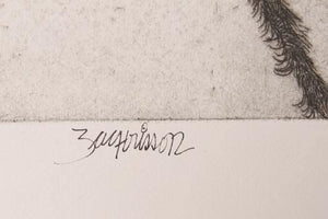 Astronauta Subdesarrollado Etching | Julio Zachrisson,{{product.type}}