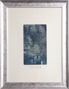 At the Foot of the Mountain Watercolor | Rosen,{{product.type}}