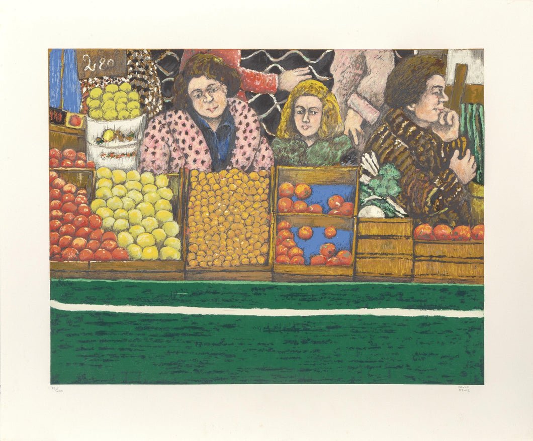 At the Market Lithograph | David Azuz,{{product.type}}