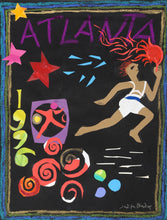 Atlanta Olympics - Runner with Torch Pastel | Judith Bledsoe,{{product.type}}
