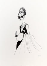 Audrey Hepburn - Breakfast at Tiffany's Lithograph | Al Hirschfeld,{{product.type}}