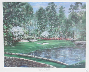 Augusta Golf - 12th Hole Poster | Bobby Sikes,{{product.type}}