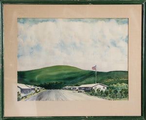 Australian Landscape (Camp Darley, Victoria) Watercolor | Robert Strong Woodward,{{product.type}}