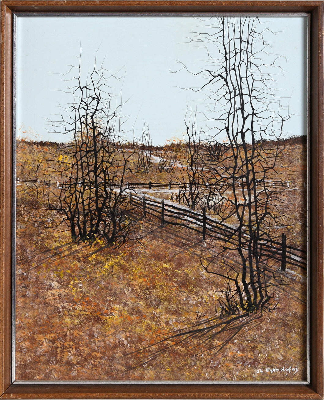 Autumn Farm Landscape Oil | John Lewis Egenstafer,{{product.type}}