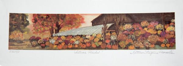 Autumn Market Lithograph | Kathleen Maguire Morolda,{{product.type}}