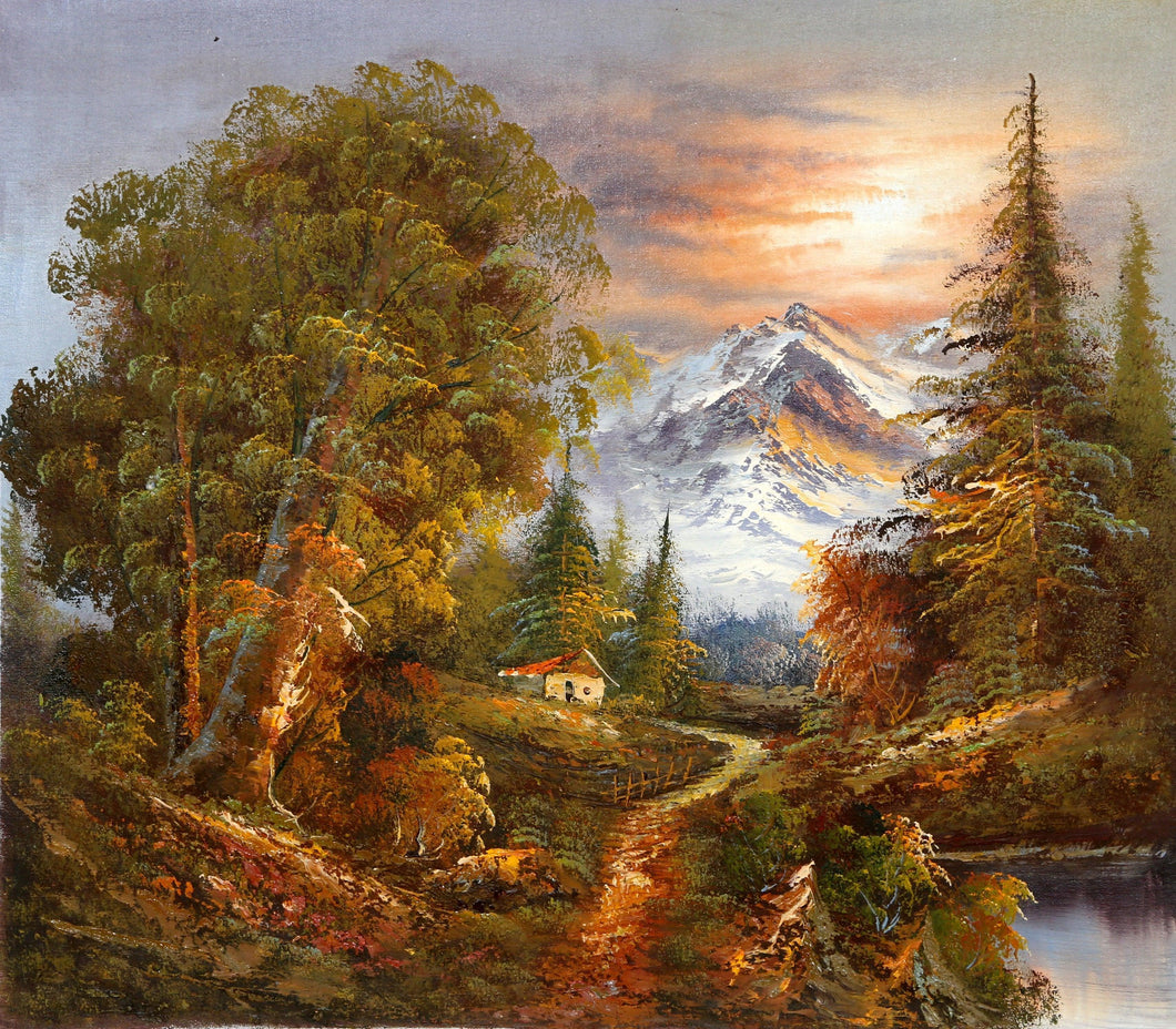 Autumn Mountain Landscape (1) Oil | Shumu Fu,{{product.type}}