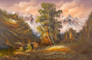 Autumn Mountain Landscape (101) Oil | Shumu Fu,{{product.type}}