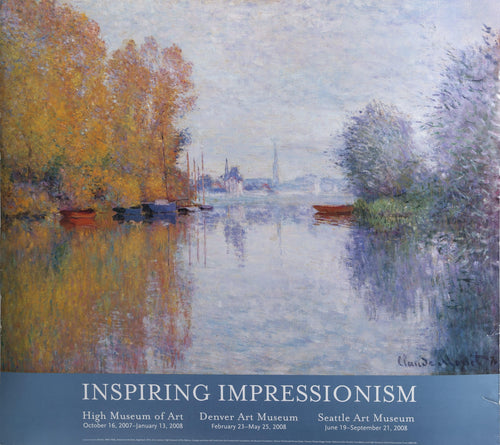 Autumn on the Seine Poster | Claude Monet,{{product.type}}