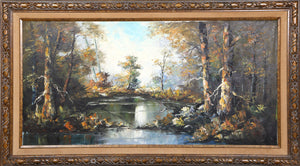 Autumn Riverside Forest Oil | Suny,{{product.type}}