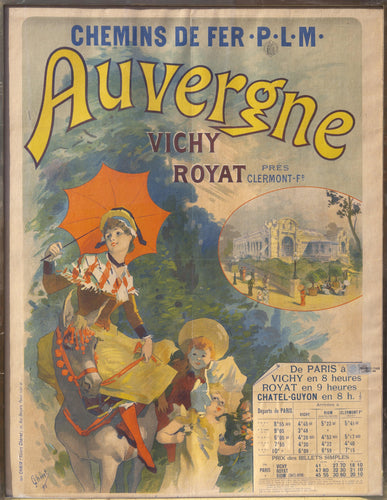 Auvergne lithograph | Jules Cheret,{{product.type}}