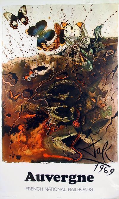 Auvergne Poster | Salvador Dalí,{{product.type}}