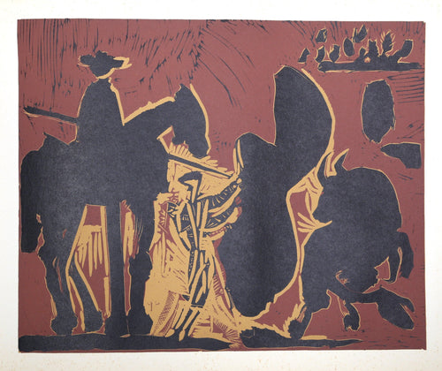 Avant le Pique (38) Woodcut | Pablo Picasso,{{product.type}}