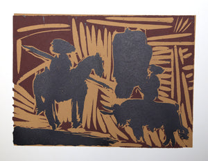 Avant le Pique (43) Woodcut | Pablo Picasso,{{product.type}}