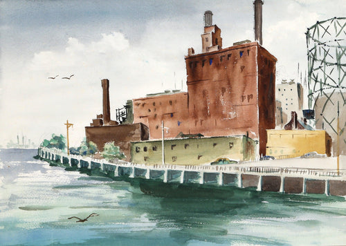 Ave C. (P5.8) Watercolor | Eve Nethercott,{{product.type}}