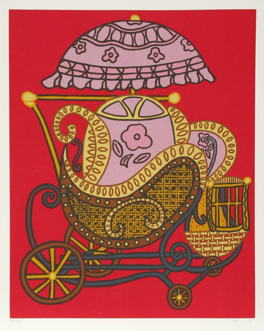 Baby Buggy Screenprint | William Copley,{{product.type}}