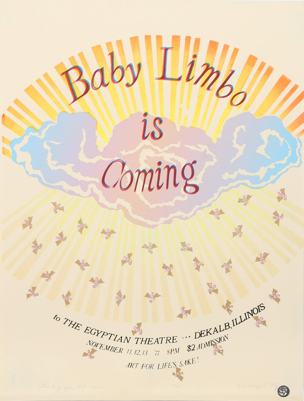 Baby Limbo is Coming Lithograph | Cindy Wolsfeld,{{product.type}}