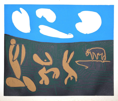 Bacchanale au Taureau (30) Woodcut | Pablo Picasso,{{product.type}}