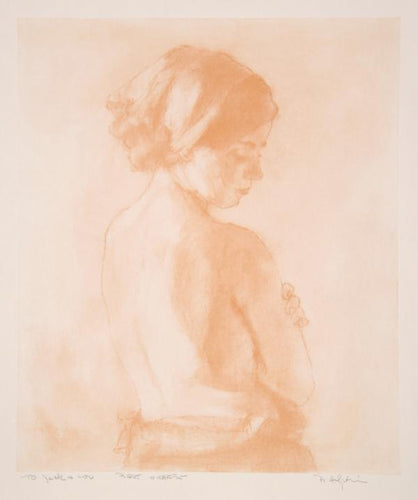 Back Nude Profile Lithograph | Philippe Alfieri,{{product.type}}