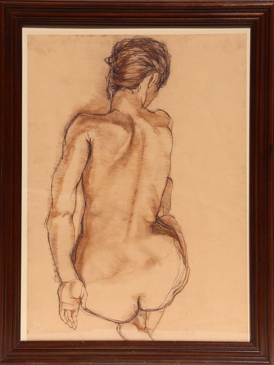 Back of Nude Pastel | Gerald Fairclough,{{product.type}}