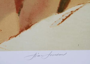 Back View Seated Lithograph | Jim Jonson,{{product.type}}