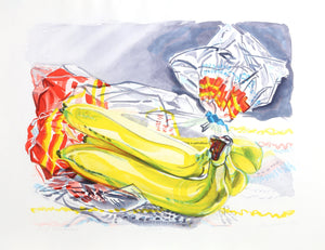 Bag of Bananas Etching | Janet Fish,{{product.type}}