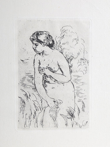 Baigneuse debout, a mi-jambes Etching | Pierre-Auguste Renoir,{{product.type}}