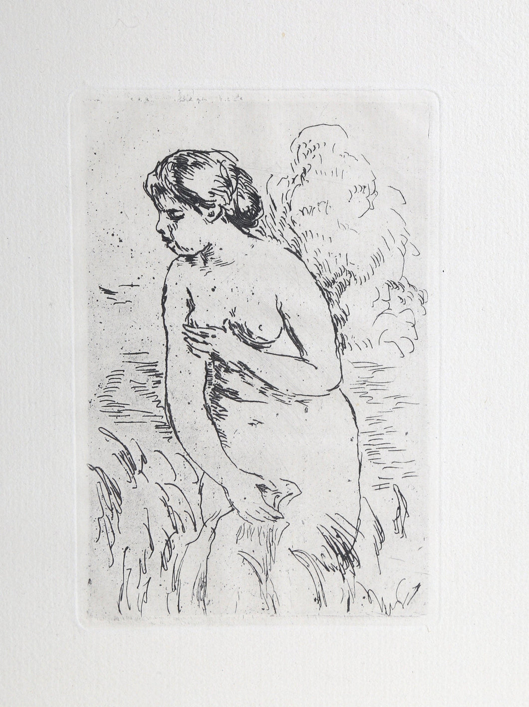 Baigneuse debout, a mi-jambes Etching | Pierre-Auguste Renoir,{{product.type}}