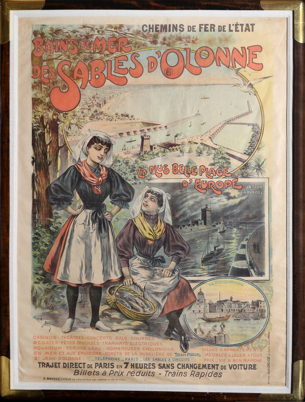 Bains de Mer des Sables d'Olonne Poster | Louis Galice,{{product.type}}