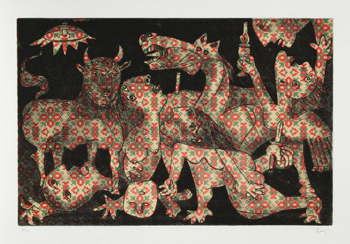 Baj Chez Picasso 2 (Guernica) Etching | Enrico Baj,{{product.type}}