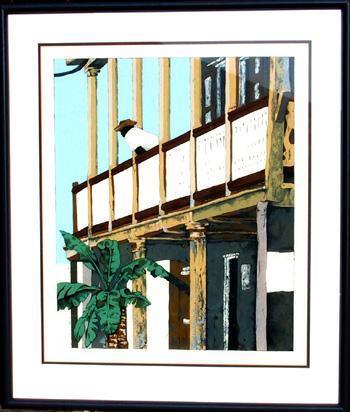 Balcony Lithograph | Robert Ryder,{{product.type}}