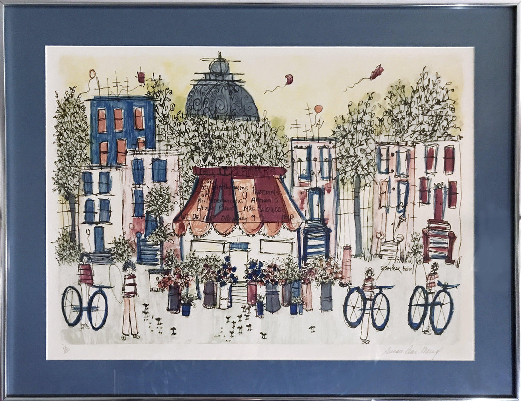 Balducci's Flowers Lithograph | Susan Pear Meisel,{{product.type}}