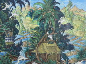 Balinese Landscape Gouache | Unknown Artist,{{product.type}}