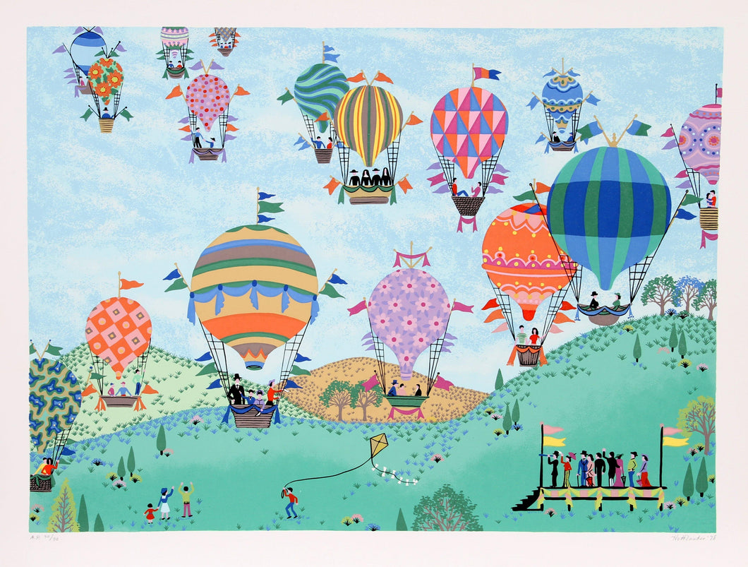 Balloon Race Screenprint | Jack Hofflander,{{product.type}}