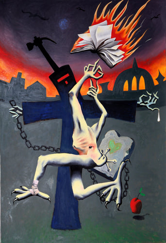 Baltic Angst Acrylic | Mark Kostabi,{{product.type}}