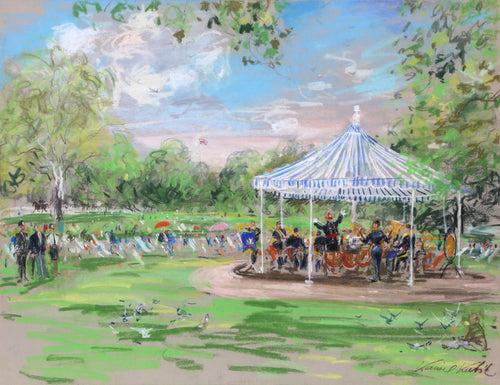 Band in the Park, London Pastel | Kamil Kubik,{{product.type}}